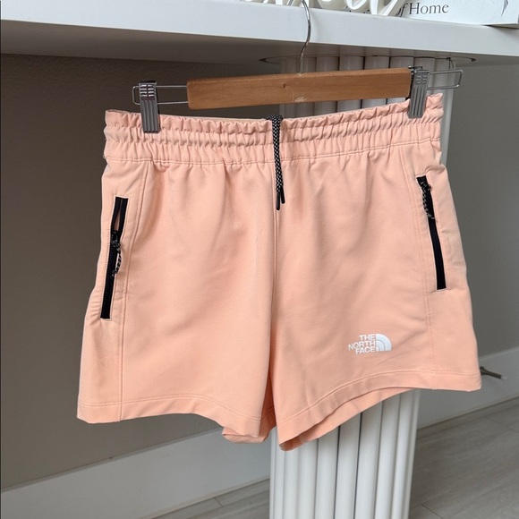 The North Face Pants - The North Face Peach Elastic-Waist Athletic Shorts